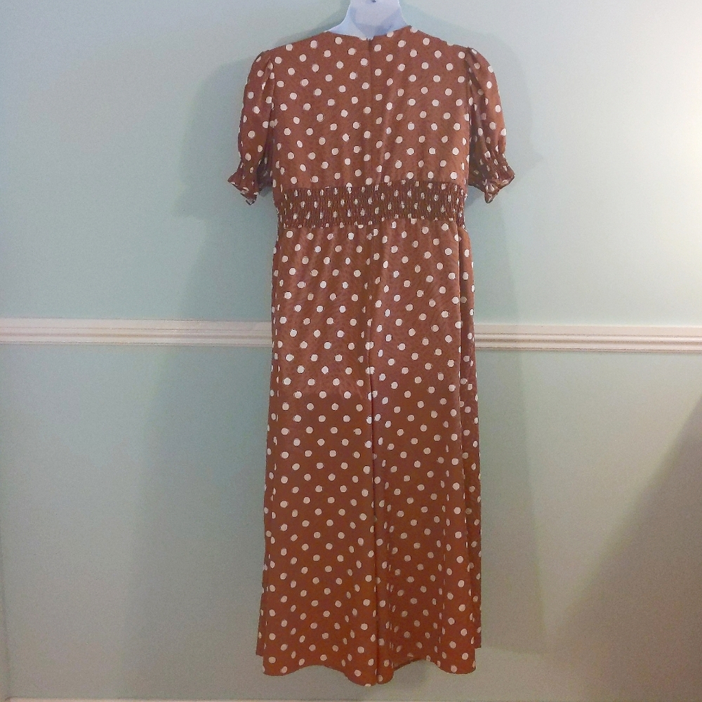 Anthropologie Hutch Odette Brown Plus Size Anthropologie Jumpsuit 1xl - Picture 5 of 11